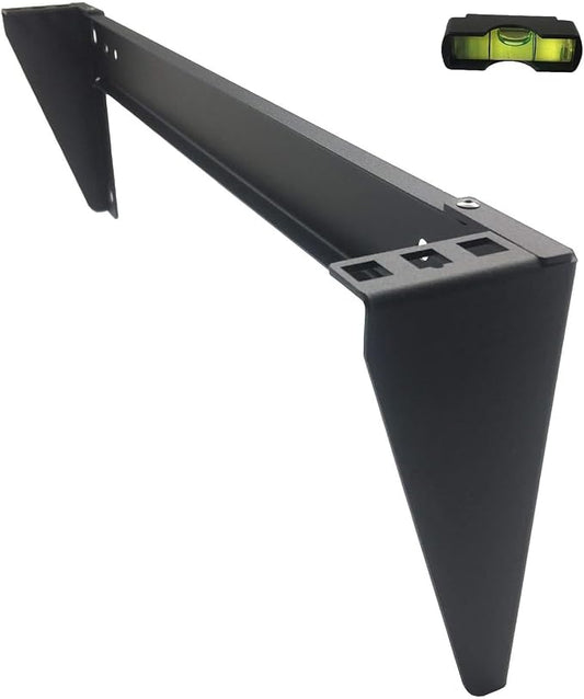 1U 19" Vertical Wall Mount Rack- Heavy Duty Wall Mount Patch Panel Bracket for Data and Network Equipment,Supports 125lbs (1U150)