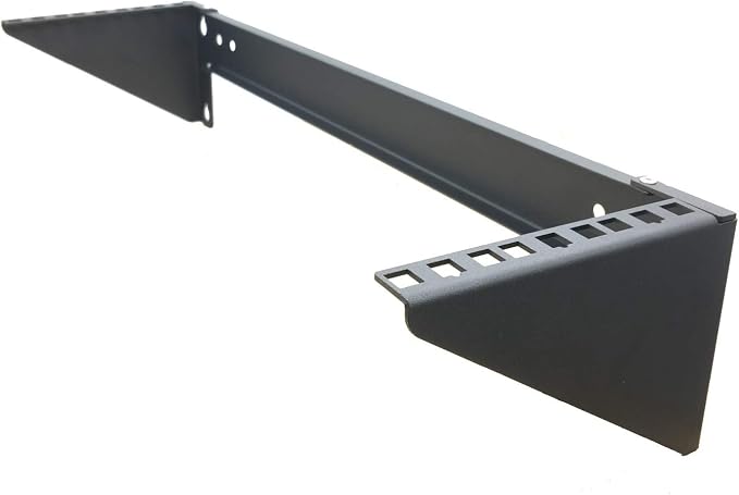 JINGCHENGMEI 3U Vertical Wall Mount Patch Panel Bracket -Steel Networking Euipment Rack for 19" Network, Server and Data Equipment (1)