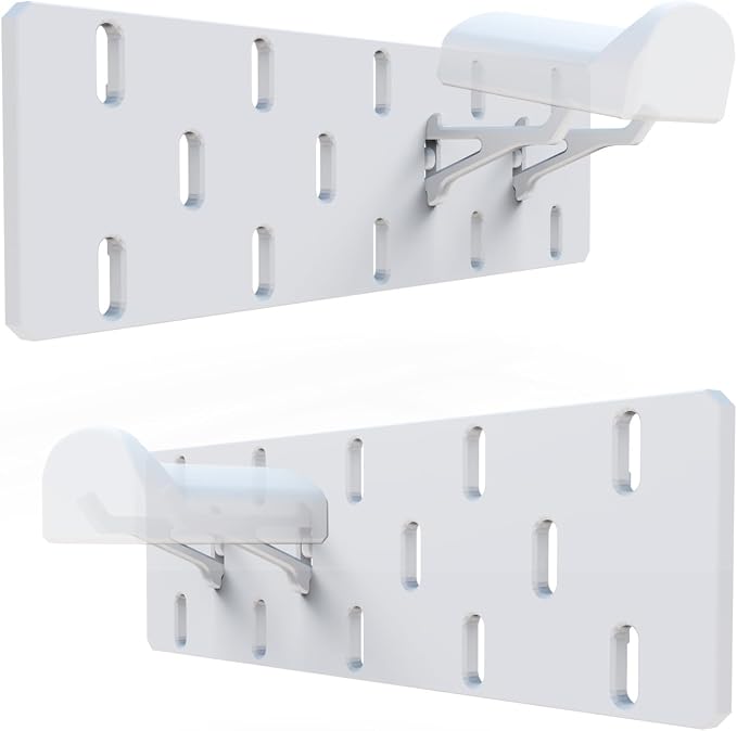 Desk Edge Pegboard Organizer, Clamp-on Desk Organizer with Headphone Holder, Cable Management & Hooks, Fits 0.79"-1.57" Desktop Thickness, for Home Office Gaming Setup Organization