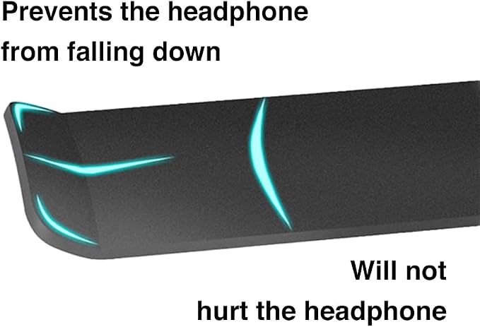 Aluminum Under-Desk Headphone Hook, with Strong Adhesive VHB Tape, Holds 5 lbs (Gold)