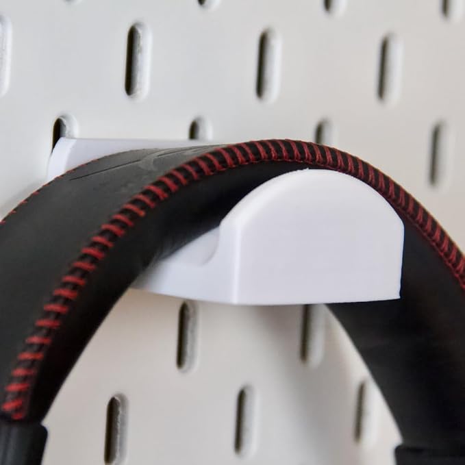 Headphone Holder Compatible with IKEA SKADIS Pegboard, Headset Hanger Hook Mount for Desk Setup
