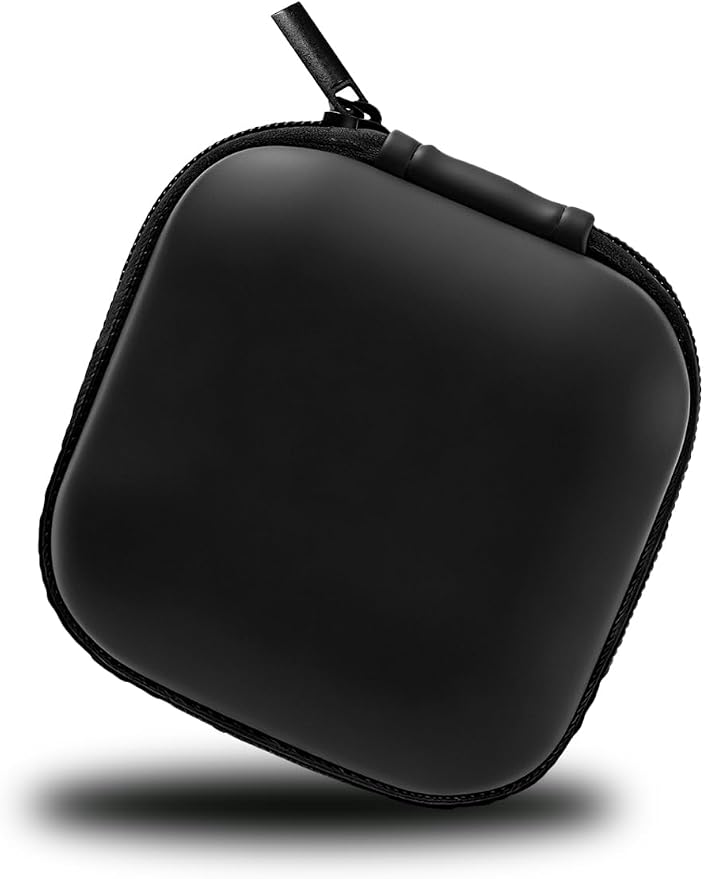 MAS CARNEY Earphone Case, Headphone Earbud Hard Protective Carrying earplug Case Bag for Wired Earphones MP3 Small Items