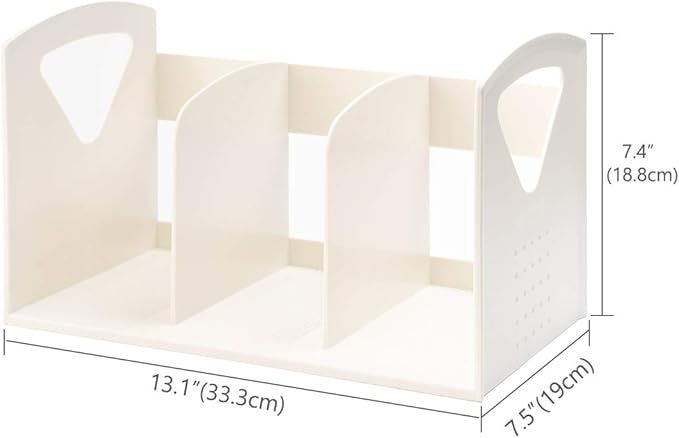2 Pack Desk Book Shelves Small Desktop Bookshelf F Magazine Holder for Home School and Office