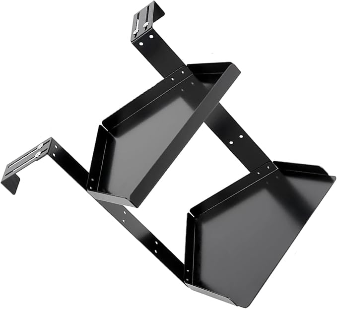Adjustable Metal Corner Shelf Organizers Wall Mounted Corner Shelf with Adjustable Hook,2 Layer Metal Rack for Small Spaces, Office Home Use Desk Accessory Holder