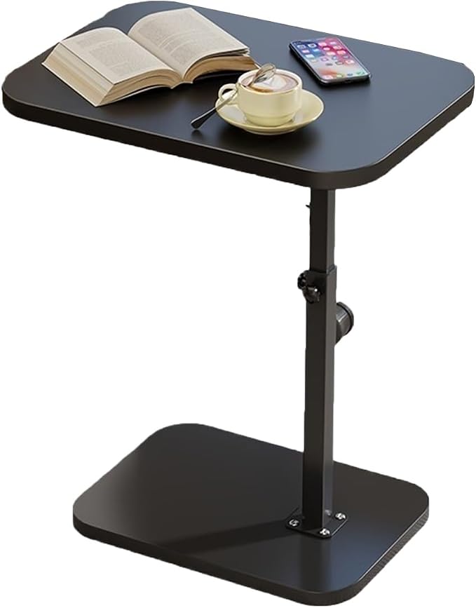 Floor-Standing Desk Extender Tray Movable, Height-Adjustable Desk Extension for Living Room, Bedroom Table Extender for Desk(C)