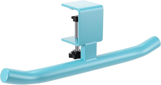 Geelin Bag Hook for Desk Table Heavy-Duty Backpack Hanger Clamp On Purse Holder Adjustable Under Desk Bag Hook for Headphones Handbag Hanger for Classroom Dorm Back to School(Blue)