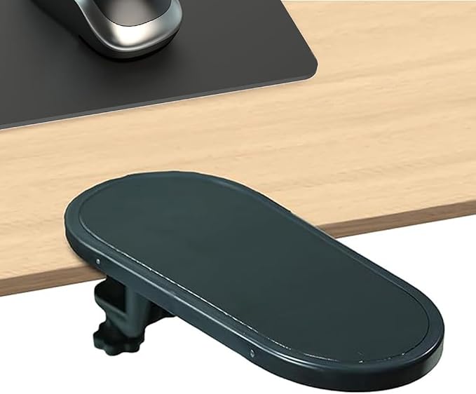 Ouliget Arm Rest Support for Desk,180° Rotating Adjustable Computer Desk Armrest Extender,Desk Arm Wrist Rest Shelf Ergonomic Fatigue Relief Arm Rest