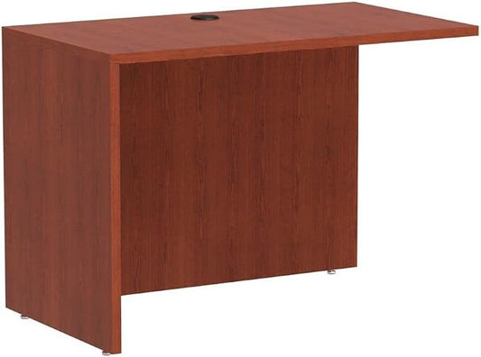 Alera Valencia Series Reversible Return/Bridge Shell, 42w x 23-5/8d, Medium Cherry