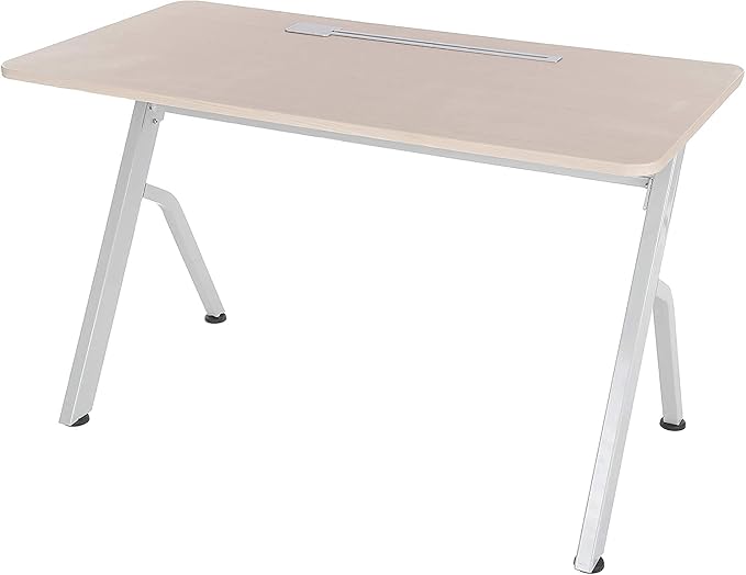 ApexDesk Elite Series 60" W Electric Height Adjustable Standing Desk with Matching Color Compact Reception Side Desk (Light Oak Elite & Side Desk)