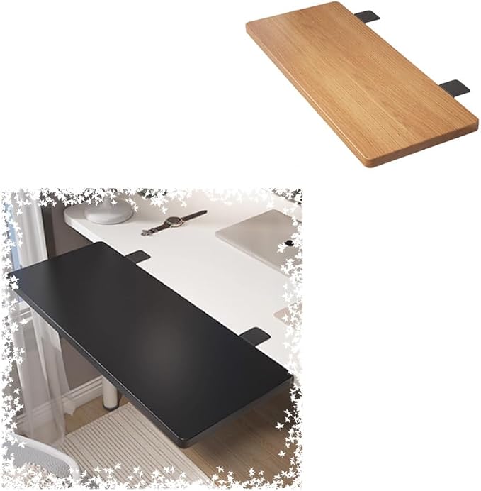 16" 20" 24" 28" 30" Desk Extender Tray，Clamp-on Foldable Keyboard Tray, Wrist Support, Desktop Extension Platform No Punching, Easy to Install(Black,75x20m)