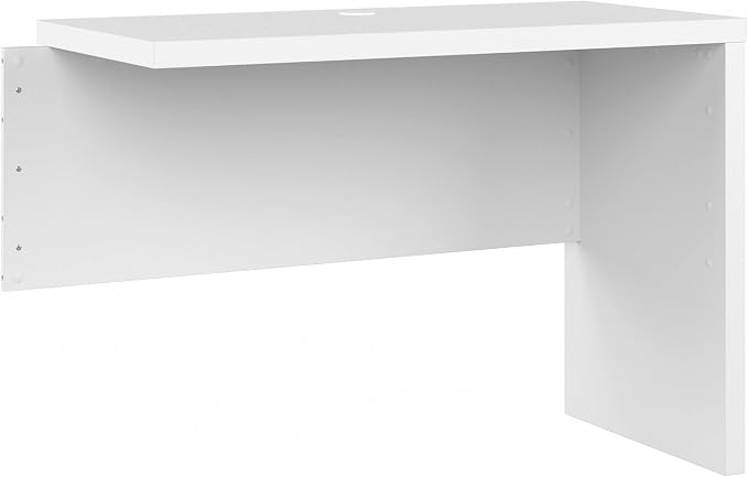 Bush Business Furniture Echo Desk Return/Bridge, Pure White