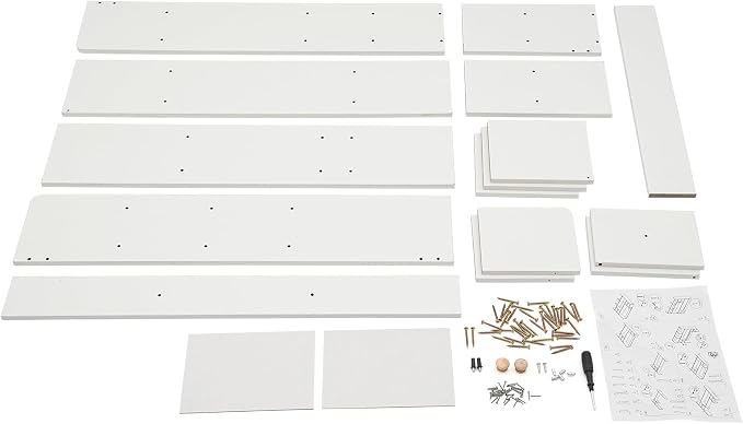 Desktop Bookshelf, Home Office Desk Organizer, Desktop Storage Organizer, for Study Rooms, Offices, Bedrooms, Libraries, Reading Rooms, Etc (White)