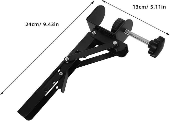2pcs Desk Extender Clamp Shelf Wrist Rest Pad Extrusion Connector Desk Extension Bracket Easy Install for Office Home