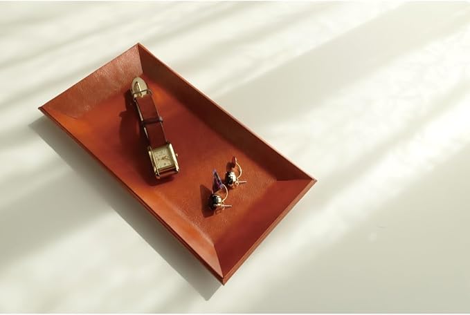 Jewelry Tray ADO-PL045, Navy | Accessory Organizer, Change Tray, Card Holder, Checkout Tray, Desk Organizer