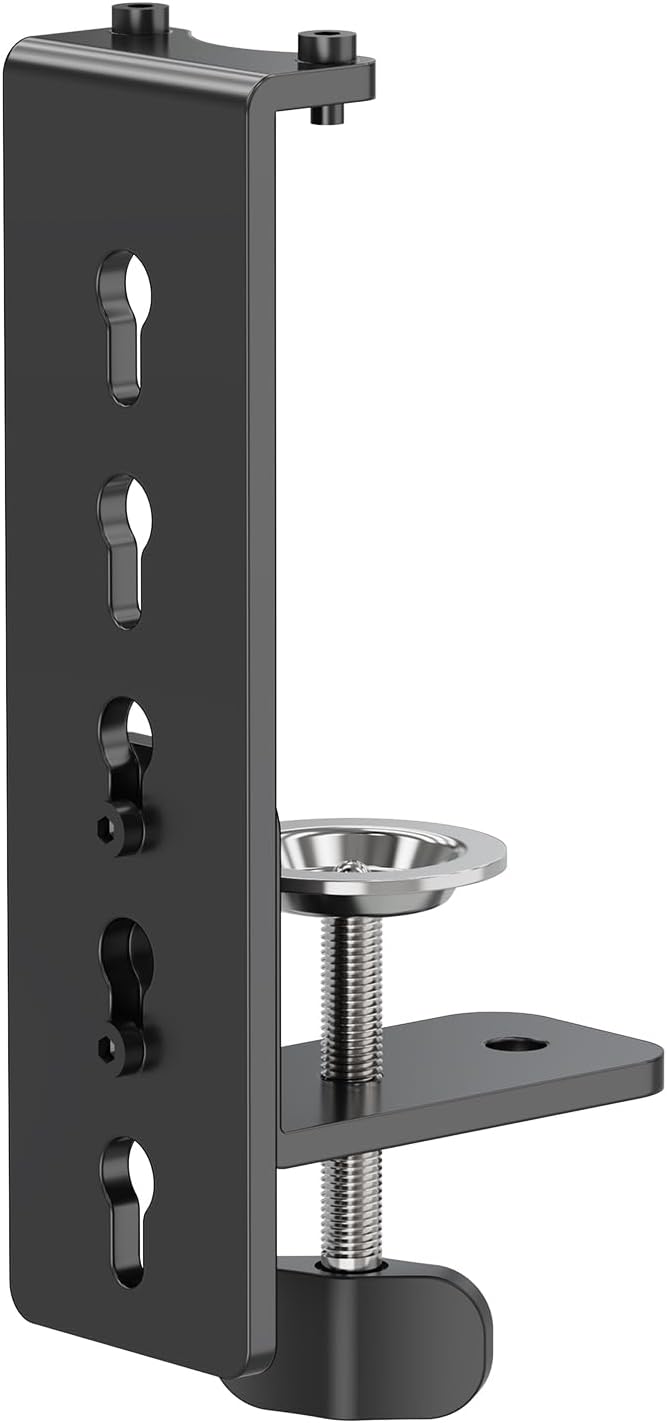 MOUNTUP MU0004 MU0005 Desk C-Clamp Extension for Max 6 inch Thick Desktops, Monitor Mount C-Clamp Base, Black