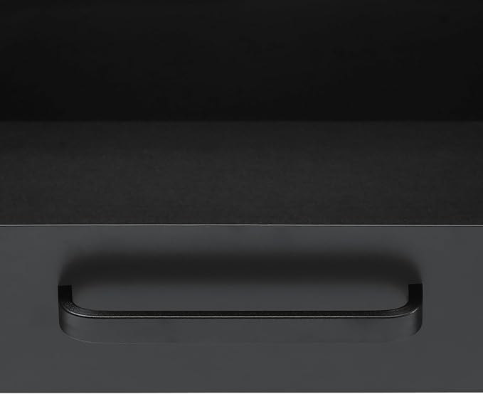 VEVOR Under Desk Drawer Slide Out, 22 inch Under Desk Mounted Pull-out Drawer Attachment, Hidden Under Counter Drawers for office Home Sit Stand Workstation, Black