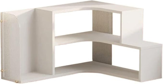 Bookcase Office Desk Corner Bookshelf Density Board Minimalist Storage Rack for Home Dormitory Organizer Shelves
