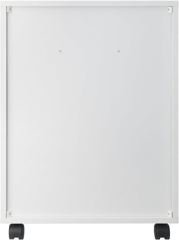 Winsome Halifax Mobile Storage Cabinet with 5 Drawers in White, Stylish & Functional Home Storage Cabinet for Filing, Kitchen Organization, Moveable Furniture for Office, Dorms, Apartments