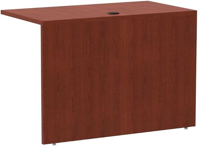 Alera Valencia Series Reversible Return/Bridge Shell, 42w x 23-5/8d, Medium Cherry