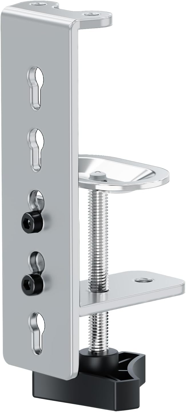 Freelift Desk C-Clamp Extension for Max 6 inch Thick Desktops, Monitor Mount C-Clamp Base, Fits MU8011B/MU8012B/MU8013B/MU8014B/MU8011W/MU8012W/MU8013W/MU8014W, Black