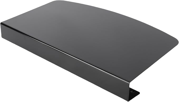 Corner Desk Connector, Stainless Steel Clamp On L Desk Connector Platform, 17x10in, for Office, with Expandable Work Space, Strong Support, Simple Installation