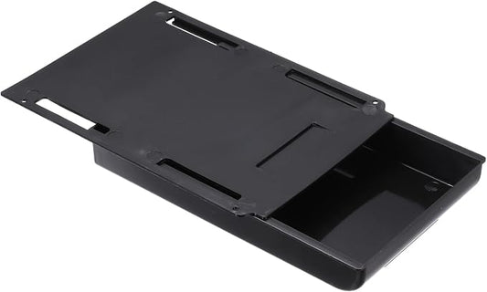 PATIKIL Under Desk Drawer Slide Out, 8.66 x 6.1" Plastic Table Storage Drawers Slide Out Storage Box for Laptop Study Desks Dining Dressing Tables Wardrobes Cabinets, Black