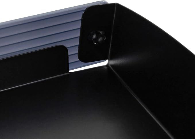 Clamp-on Desk Shelf, Plastic Panel Clip-on Desk Shelf, 2-Tier Shelving with Adjustable Storage Tray, for Offices, Bedrooms, Living Rooms, Etc (Black)