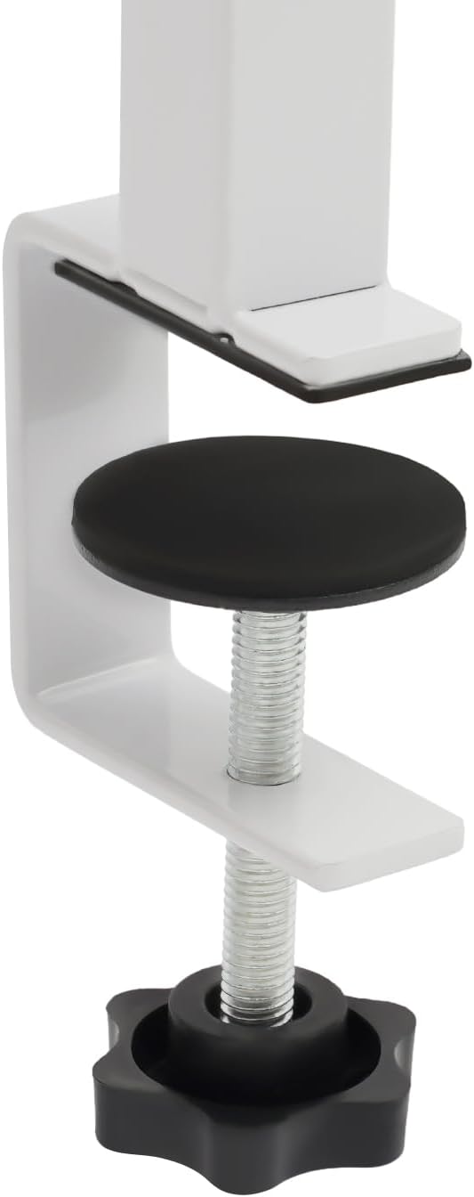 Clamp-on Desk Shelf, Laptop Organizer with Adjustable Storage Tray, Panel Clip On Desk Stand for Offices, Bedrooms, Living Rooms