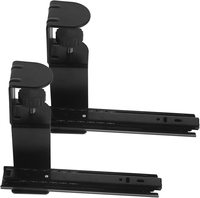 Uonlytech 2Sets Computer Desk Extender Bracket No Drill Tabletop Extension Support for Increased Workspace Portable and Convenient Design for Enhanced Productivity