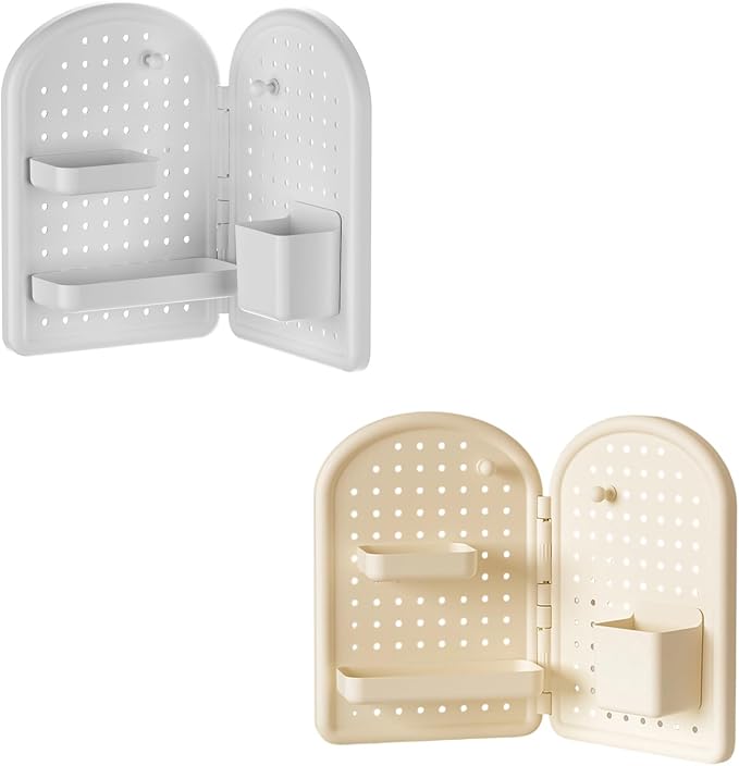 Corner Mounted Wall Organizers Adjustable Pegboard Shelf Space Saving Designs for Study Desk Workspaces Storage Corner Desk Storage Shelf
