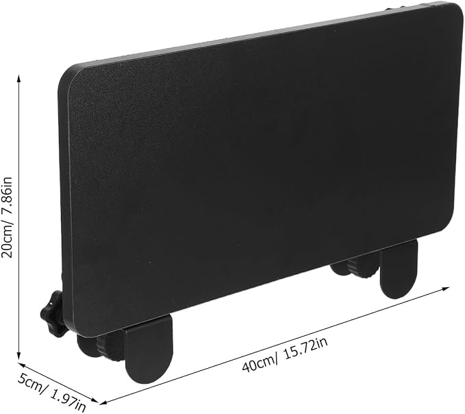 Clamp On Desk Extension Tray Detachable Shelf Extender for Keyboard and Office Supplies - 90° Foldable Side Table Extension Board for Home Office