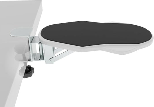 Ergonomic Arm/Elbow Rest for Desk, Foldable Rotating White | Foldable, Rotatable, Computer Desk, Office & Gaming Comfort