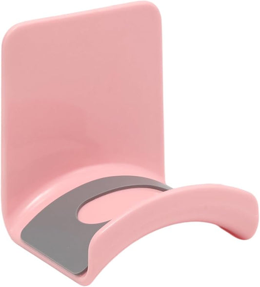 1Pcs Pink ABS Plastic Headphone Stand Hanger, Table Wall Mount Headset Holder Hook, Adhesive Earphones Hangers for Desk Headphone Hanger, Most Headphones and Controller