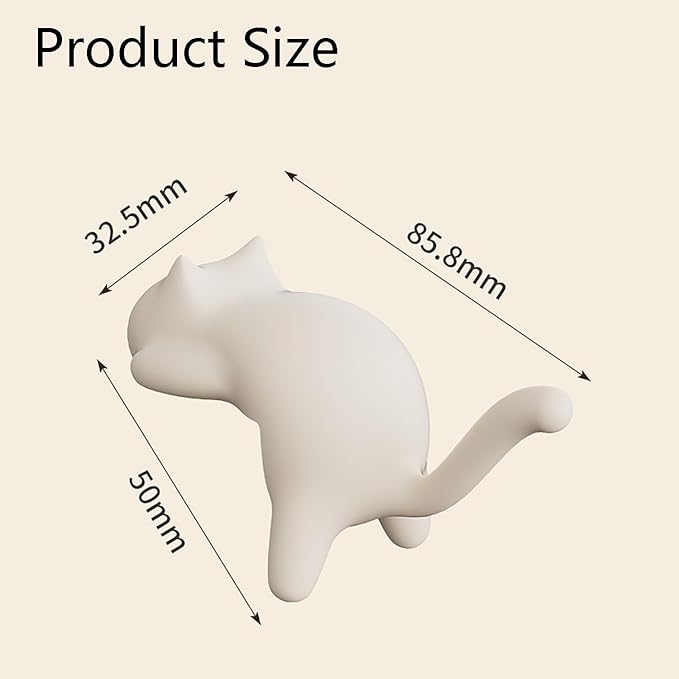 Cute Cat Tail Hook for Computer Screen,Computer Monitor Decor,Tight Spaces, Hang Keys, Desk Art Hook，Accessories in Easy Reach (Pink)