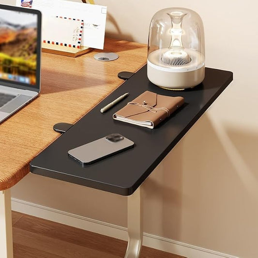 Adjustable Desk Extension, Rounded-edge Desk Extension Tray, 40-pound Weight Capacity, Expands Workspace while Saving Space(Black,80cm/31.5in)