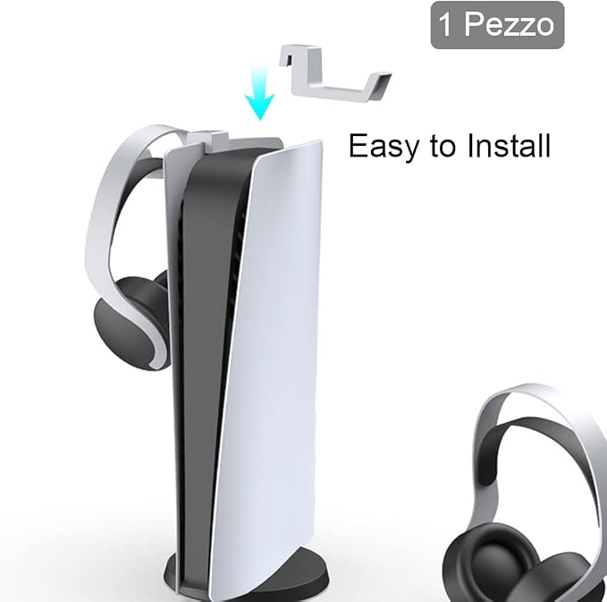 Headset Holder for PS5 Headphone Holder for PlayStation 5, Gaming Headset Hanger Headphone Hook for PS5