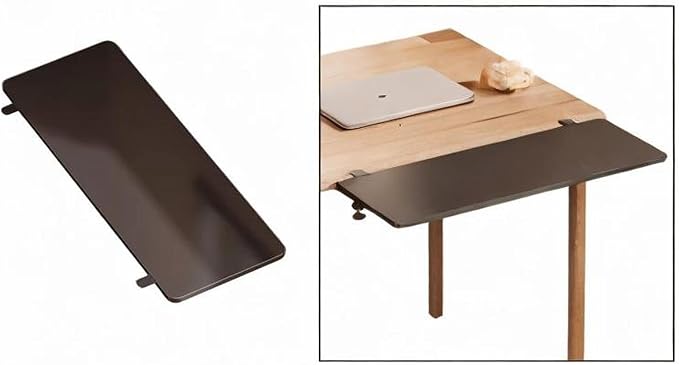 Desk Extender Tray Extension Attachment for Computer Table Black Side Table