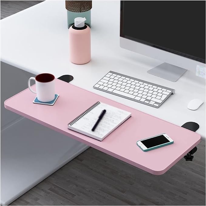 Ergonomic Desk Extender Clamp, Folding Side Table Extenders, Located on The Computer Drawer Desktop Extension Board (Color : F, Size : 65x25cm)