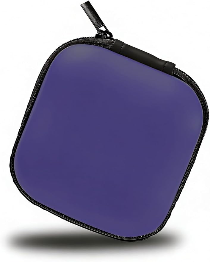MAS CARNEY Earphone Case, Headphone Earbud Hard Protective Carrying earplug Case Bag for Wired Earphones MP3 Small Items