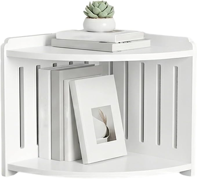 Desk Shelf Organizer - Corner Bookshelf Table Top Shelving for Desktop, Multipurpose Office Organizers and Accessories, Space Saving Tabletop Shelf for Dormitory, Home, and Work