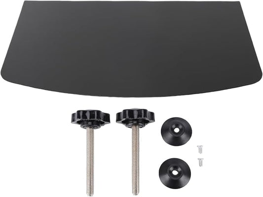 Corner Desk Connector, Stainless Steel Clamp On L Desk Connector Platform, 17x10in, for Office, with Expandable Work Space, Strong Support, Simple Installation