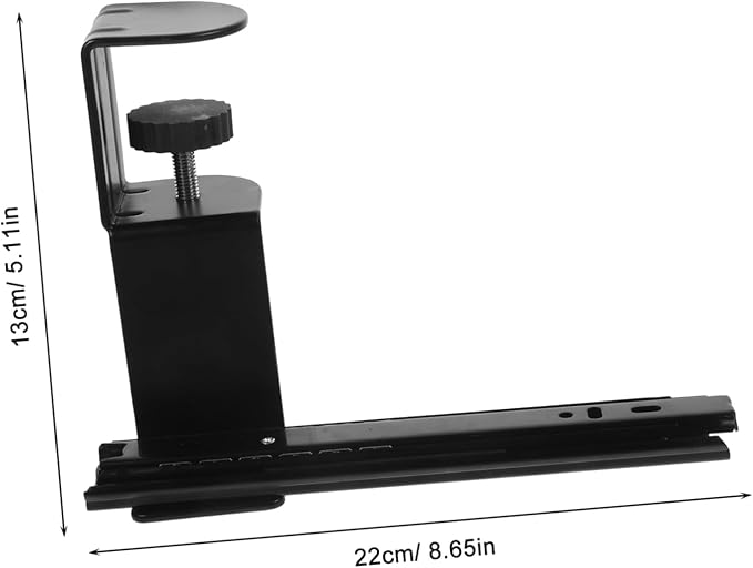 Angoily 2sets Table Extension Bracket Desk Keyboard Tray Desk Extender Support Keyboard Stand for