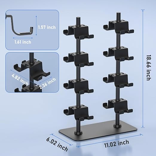 MANMUVIMO Controller Holder for 16 Xbox PS5 PS4 Gaming Controller, Video Game Controller Holder Headphone Stand for Desk, Gamer Gifts for Men, Gaming Room Accessories Maximum Organizer Rack