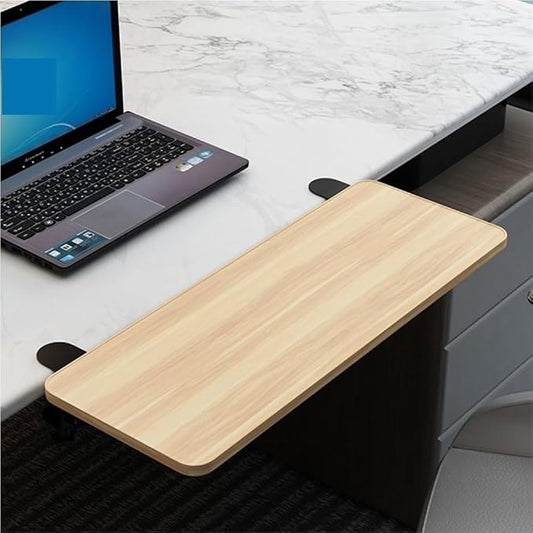 Desk Extender Tray, Clamp-on Kitchen Table Extender, Ergonomic Desk Extenders, Computer Armrest Table Stand, Countertop Gap Rack for Home, Office, Desktop(A,29.5" Lx9.4 W)