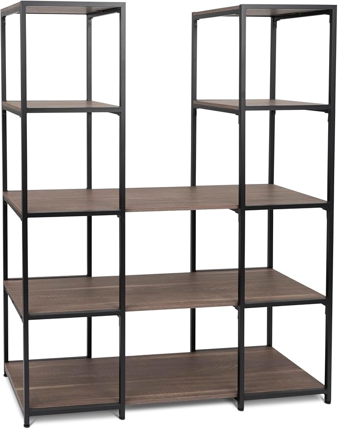 CB Home Square Narrow 5-Tier Multi Shelving - Modular Shelving System Customizable with 30+ Free Combinations- Contract Grade Quality