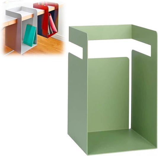Desktop Shelf Organizer, Hanging Storage Box, Corner Storage Box, Desk Book Organizer for Office Supplies and Home Décor (Aqua, Small)