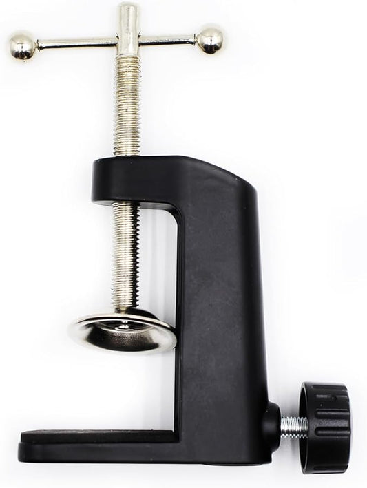 Universal C-Clamp Lamp Holder Desk Mount Clamp Base for Swing Arm Lights, DIY Lighting, Monitors, Workbenches