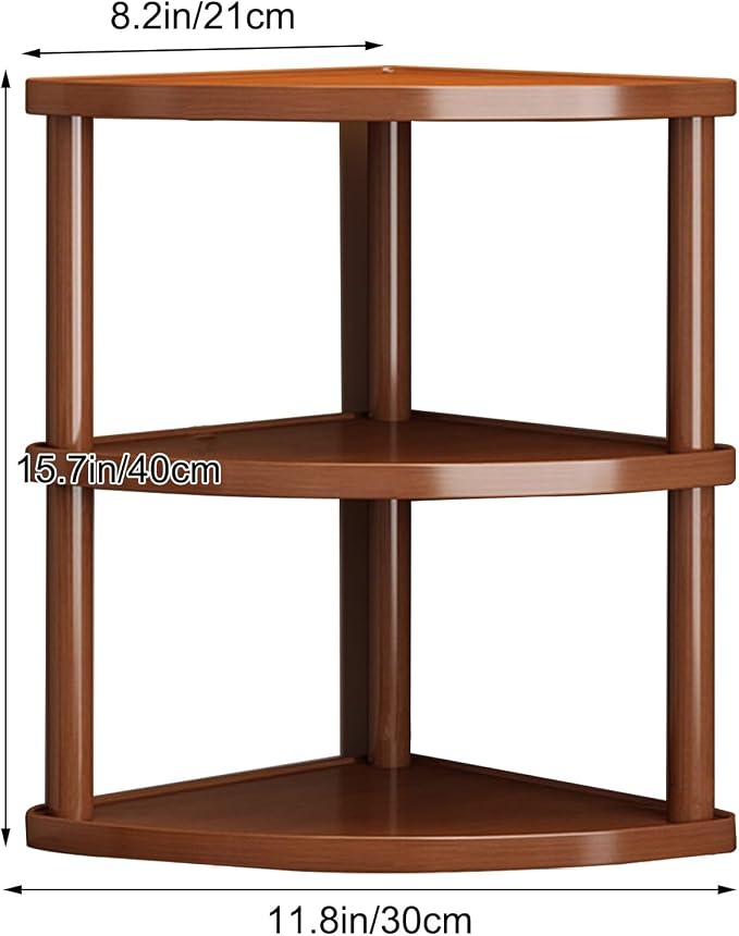 90° Corner Desktop Storage Shelves, Open Multi-Layer Storage Shelf, Strong Load-Bearing Capacity, for Office Desks, Kitchens, and As a Cup Holder(15.7in/40cm)