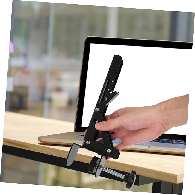 2PCS Adjustable Clamp-On Desk Extender Drawer Ergonomic Keyboard Stand for Arm Support No Drilling Needed Compatible Desks