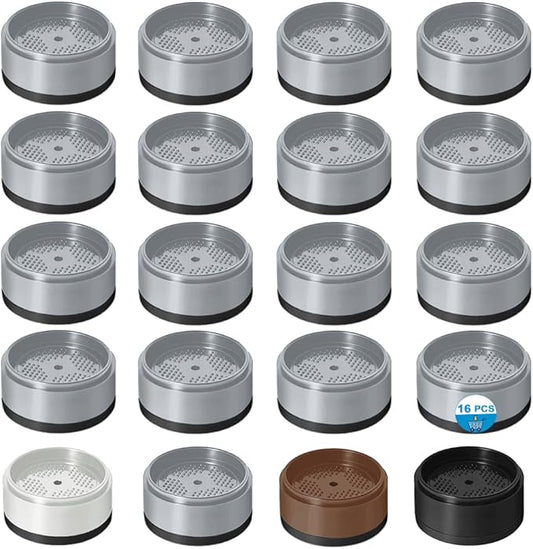 Bed Risers 1 inch, 2 inch, 3 inch, 4 inch Heavy Duty, Adjustable Furniture Riser for Table Desk Couch Sofa Chair Refrigerator Washing Machine, Stackable Bed Raisers Blocks (Grey 16 Pack, 1 inch)